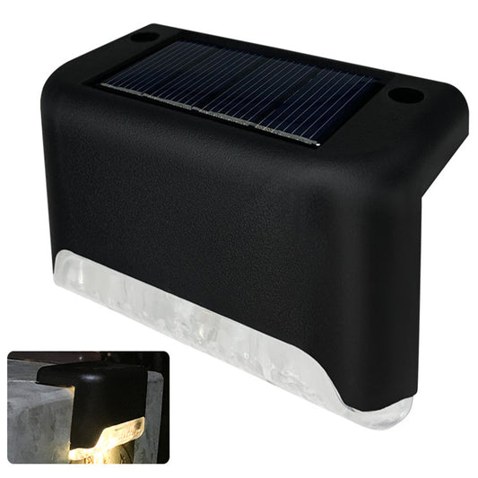 Warm White LED Outdoor Solar Powered Lights Home Stairs Lamp