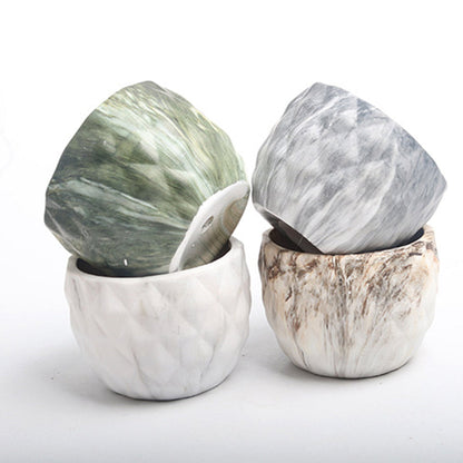 4Pcs Ceramic Flower Pots Garden Home Decor