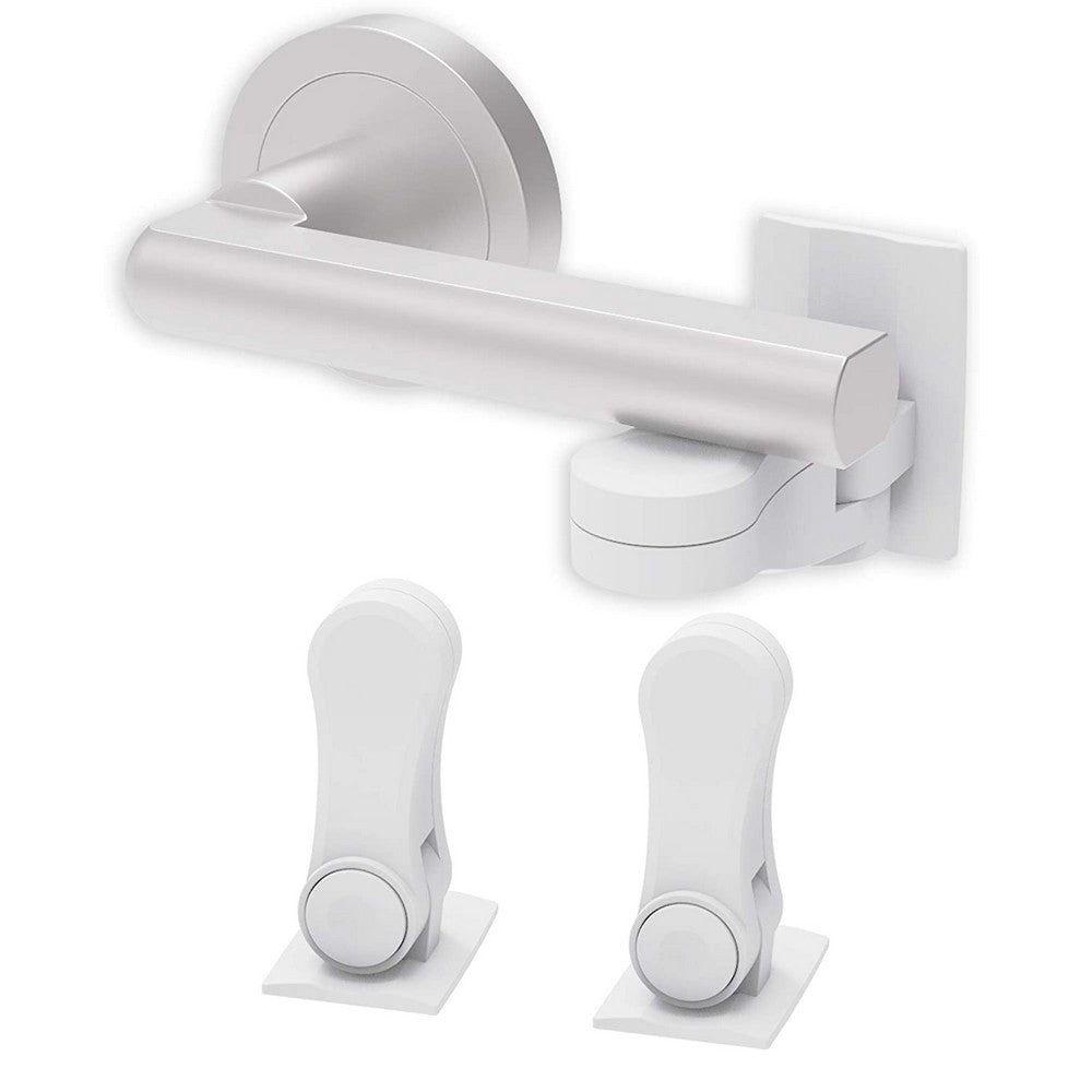 Child Handles Door Lever Lock Adhesive Proof Doors Safety Tools