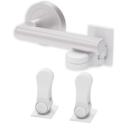 Child Handles Door Lever Lock Adhesive Proof Doors Safety Tools