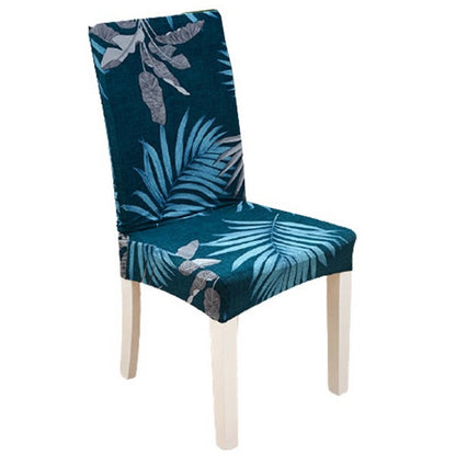 Chair Cover 2-Pack Stretch Floral Dining Chair Slipcover -Blue