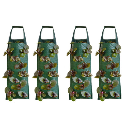 2Pack PE Hanging Grow Bag for Strawberry Planting