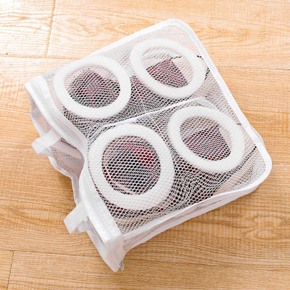 2Pcs Shoes Washing Bag Sneaker Mesh Washing Bag Shoes Laundry Bags