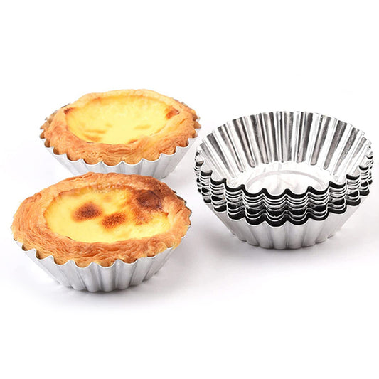 40pcs Reusable Non Stick Egg Tart Baking Molds