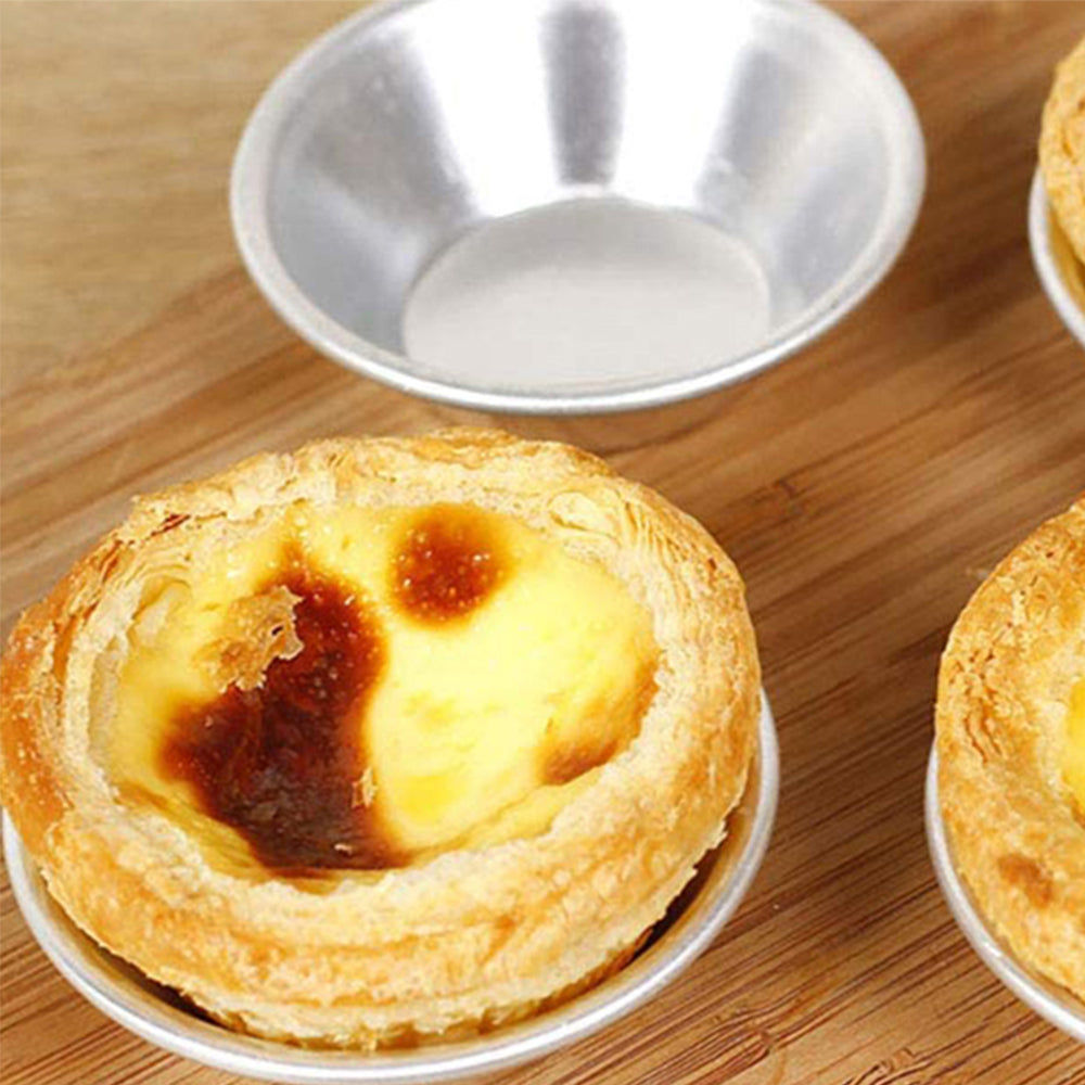 40pcs Reusable Non Stick Egg Tart Baking Molds