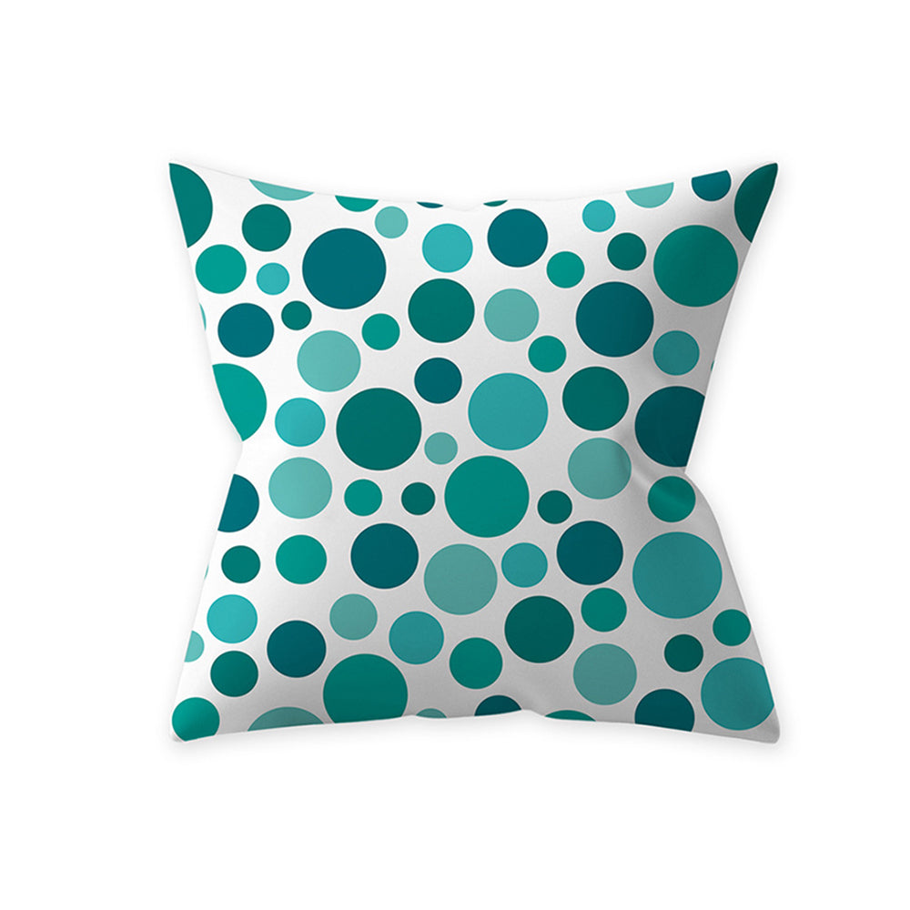 2Pcs Style 3 Aqua Turquoise Blue Cushion Covers Pillow Cases Home Decoration