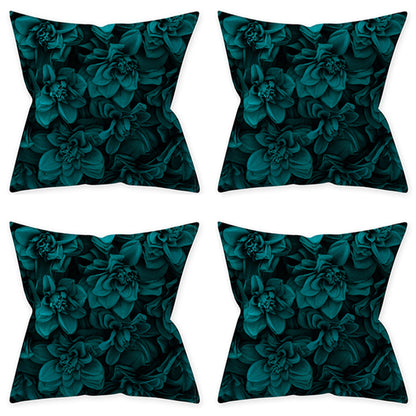 4Pcs Style 1 Aqua Turquoise Blue Cushion Covers Pillow Cases Home Decoration