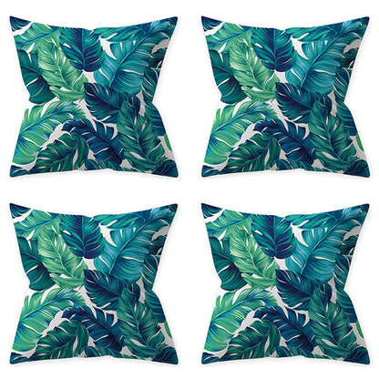 4Pcs Style 2 Aqua Turquoise Blue Cushion Covers Pillow Cases Home Decoration