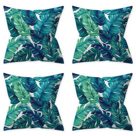 4Pcs Style 2 Aqua Turquoise Blue Cushion Covers Pillow Cases Home Decoration