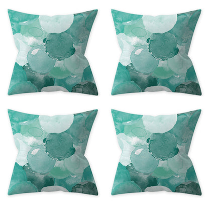 4Pcs Style 4 Aqua Turquoise Blue Cushion Covers Pillow Cases Home Decoration