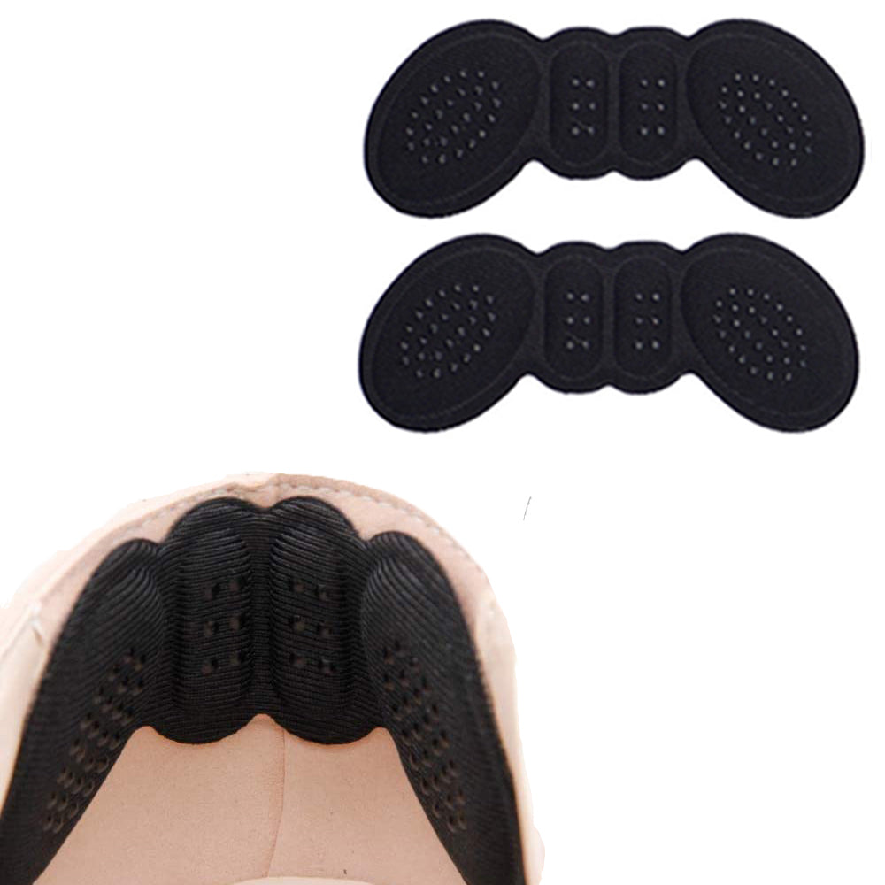 10 Pairs of Black Pink Pairs Self-Adhesive Heel Grips with Anti-Slip Dots