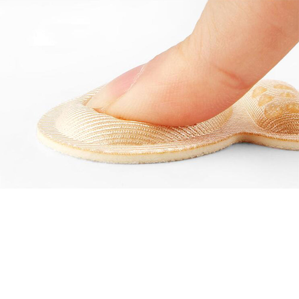 10 Pairs of Pink Nude Pairs Self-Adhesive Heel Grips with Anti-Slip Dots