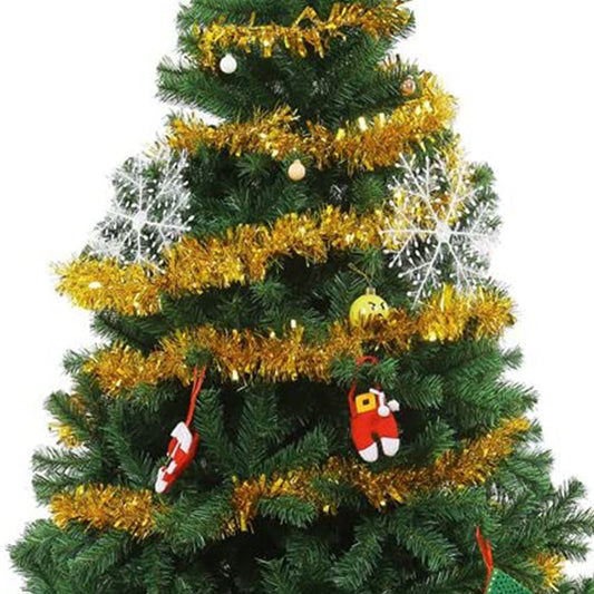 2Pcs Gold Christmas Tinsel Garland Xmas Decor Home Decor