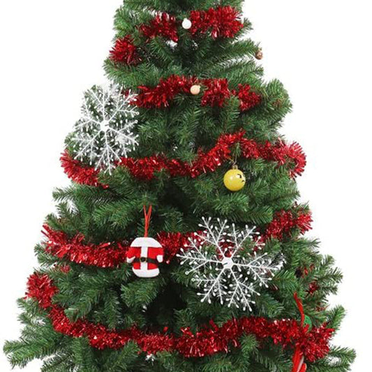 2Pcs Red Christmas Tinsel Garland Xmas Decor Home Decor