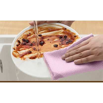 10 Piece Fish Scale Microfiber Cleaning Cloths