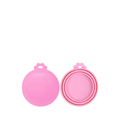 2 or 4Pcs Pet Food Can Cover Lid Dog Cat Pet Tin Silicone Reusable Storage Cap