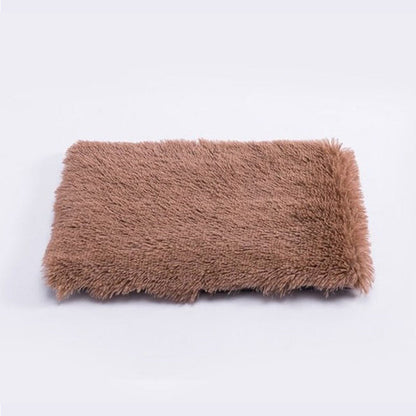 Coffee - Plush Soft And Warm Pet Pad Soft Plush Mat comfortable Pet Sleeping Pad