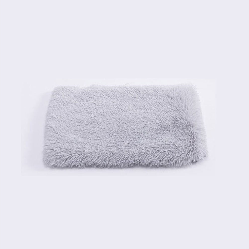 Grey- Plush Soft And Warm Pet Pad Soft Plush Mat comfortable Pet Sleeping Pad