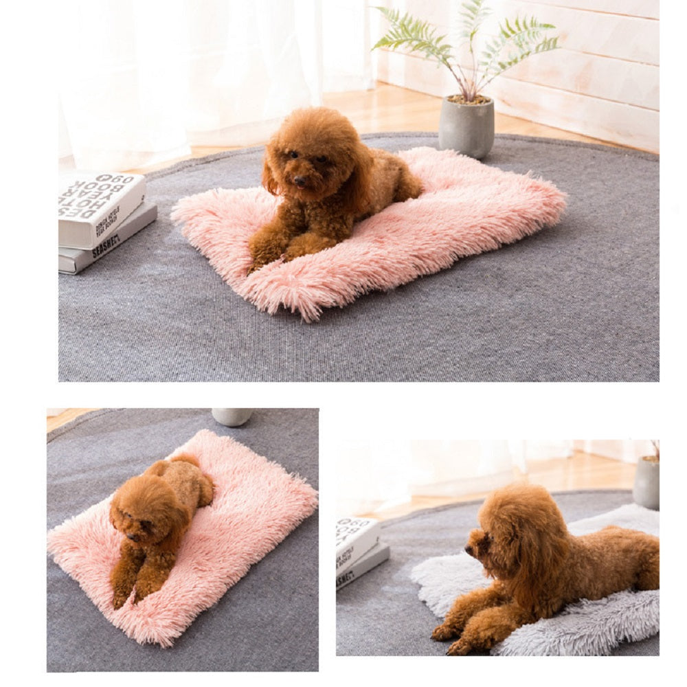 Pink - Plush Soft And Warm Pet Pad Soft Plush Mat comfortable Pet Sleeping Pad