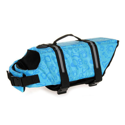 Printed Dog Life Jacket Swimwear Pet Swimming Safety Clothing Pet Dog Swimsuit Pet Swimming Jacket