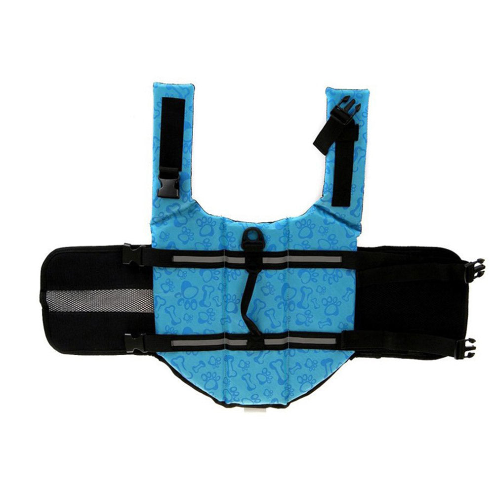 Printed Dog Life Jacket Swimwear Pet Swimming Safety Clothing Pet Dog Swimsuit Pet Swimming Jacket