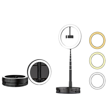 Adjustable Selfie Ring Light With Stand Foldable LED Phone Ring Light