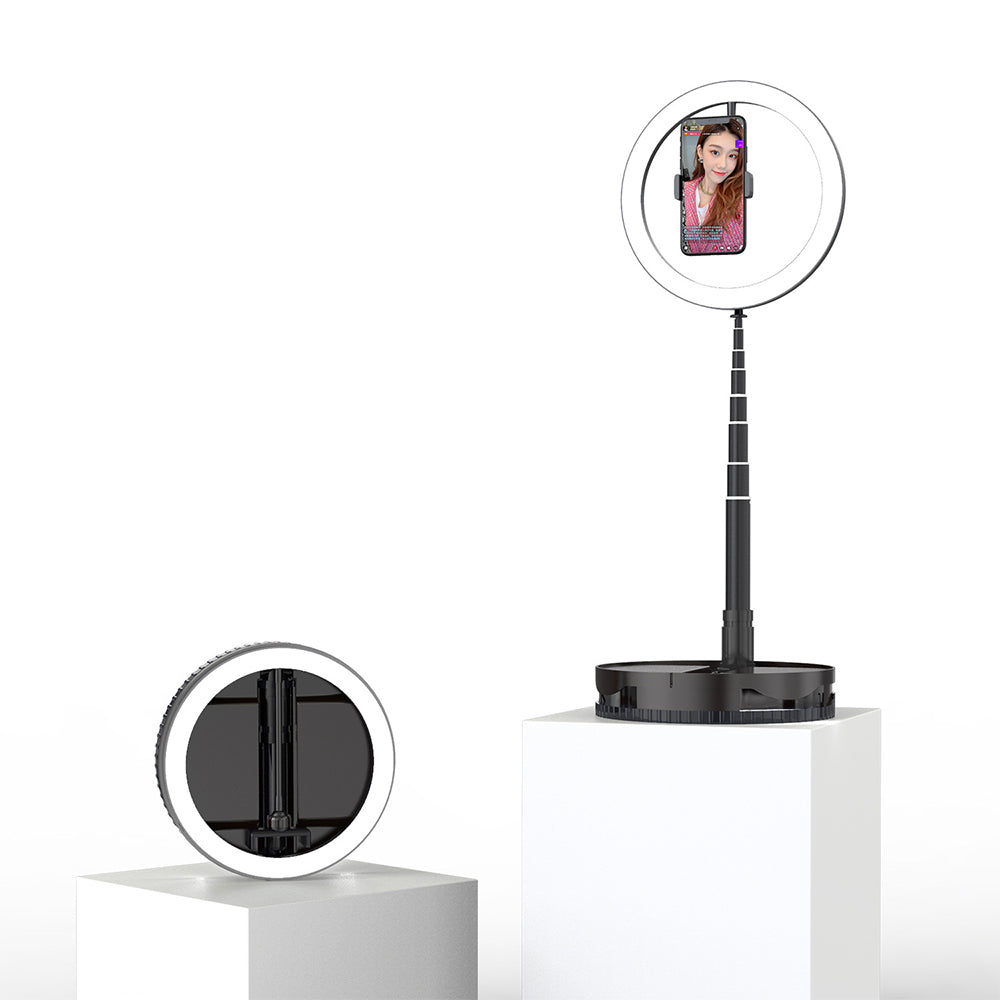 Adjustable Selfie Ring Light With Stand Foldable LED Phone Ring Light