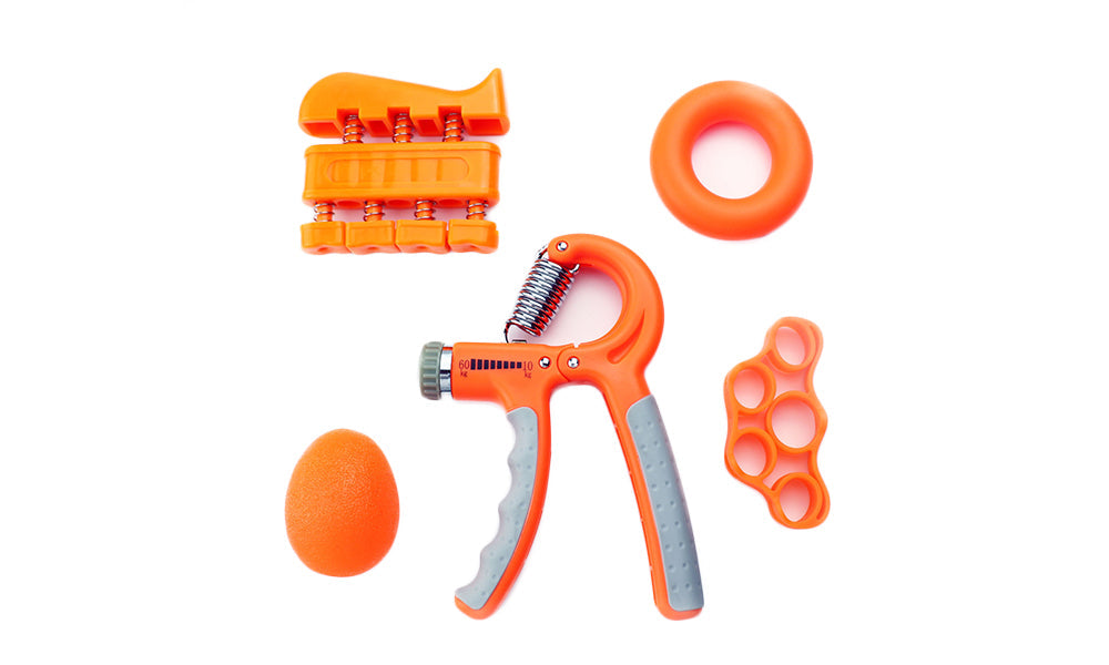 Hand Grip Strengthener Trainer Exerciser Finger Stretcher 10-60Kg Resistance Grip Strengthener 5Pcs Kit