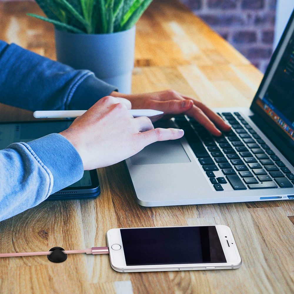 10pcs/Set Self-adhesive Cable Clips Cord Organizer Holder Set