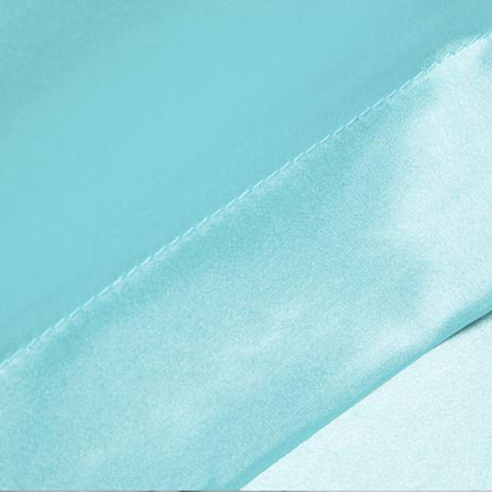 2 Pairs of Silky Satin Pillowcases Soft Breathable Pillowcase Pillow Cover PILLW IS NOT INCLUDED Cyan