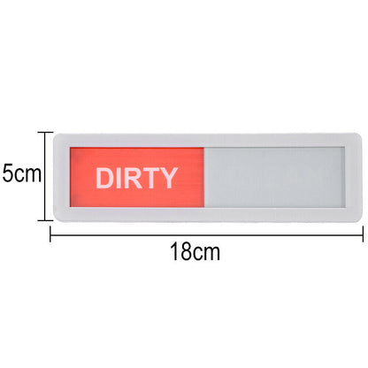 Self-Adhesive Dishwasher Clean Dirty Sign With Magnetic Backing