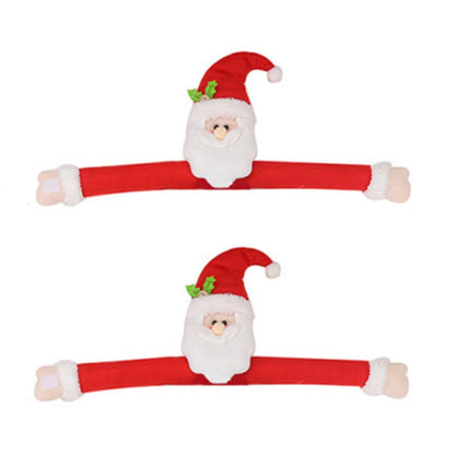 2Pcs Santa Claus Christmas Curtain Buckles