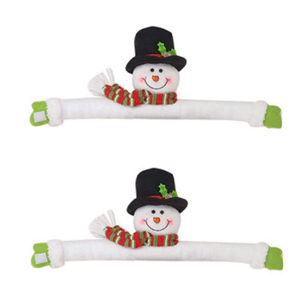 2Pcs Snowman Christmas Curtain Buckles