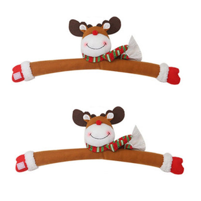 2Pcs Elk Christmas Curtain Buckles