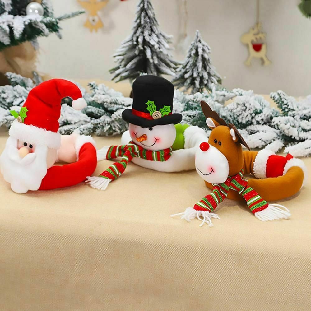 2Pcs Elk Christmas Curtain Buckles