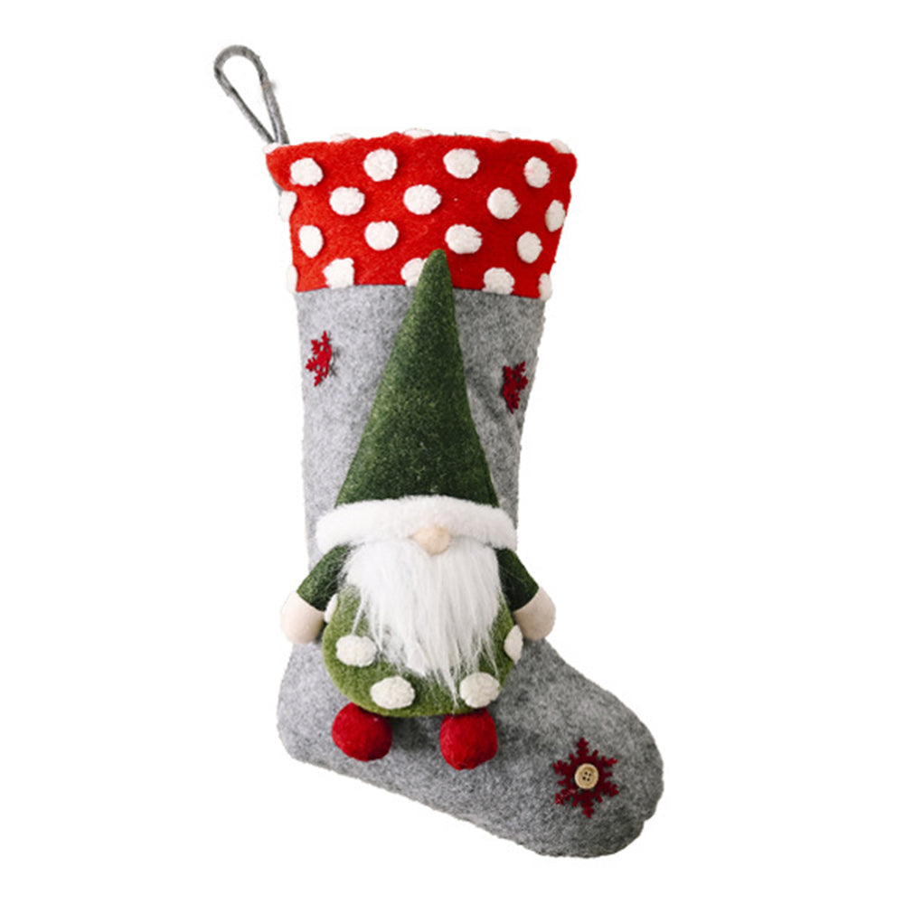 Faceless Doll Gnome Christmas Stocking Sock