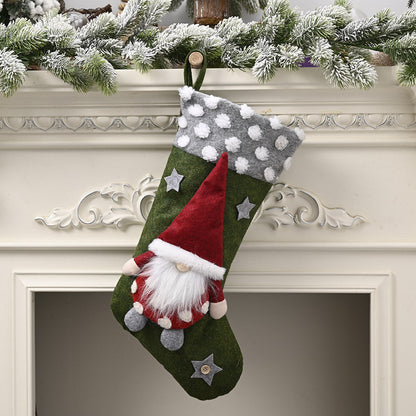 Faceless Doll Gnome Christmas Stocking Sock