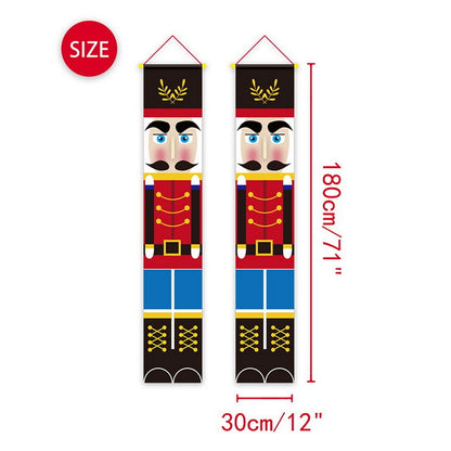Pair of Wall Door Curtain Hanging Cloth Couplet Banners