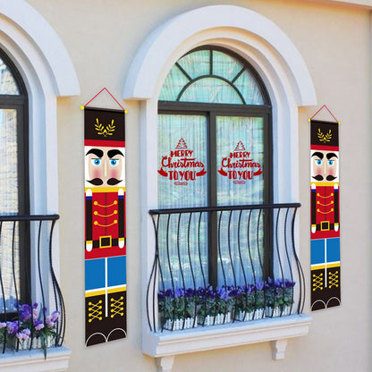 Pair of Wall Door Curtain Hanging Cloth Couplet Banners