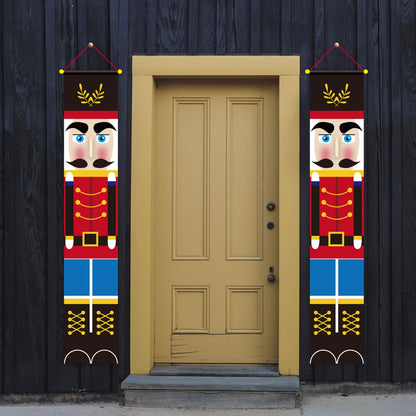 Pair of Wall Door Curtain Hanging Cloth Couplet Banners