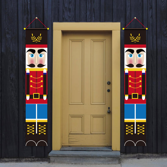 Pair of Wall Door Curtain Hanging Cloth Couplet Banners