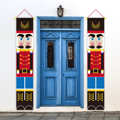 Pair of Wall Door Curtain Hanging Cloth Couplet Banners