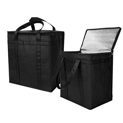 2 X Insulated Grocery Bag Reusable Food Storage Bag Large Capacity Picnic Bag Foldable Travel Food Cooler Thermal Bag