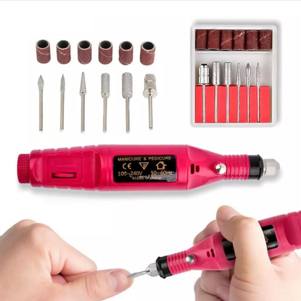 Electric Nail Drill Kit Polisher Manicure Pedicure Ceramic Gel Tool