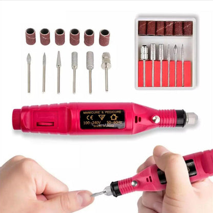 Electric Nail Drill Kit Polisher Manicure Pedicure Ceramic Gel Tool