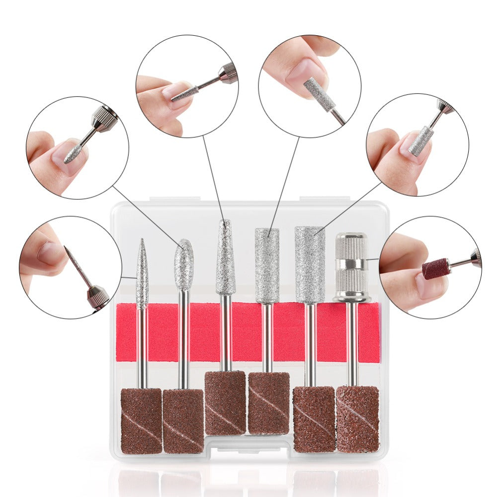 Electric Nail Drill Kit Polisher Manicure Pedicure Ceramic Gel Tool