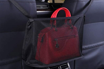 Car Net Pocket Handbag Holder Car Mesh Organizer Durable Car Storage Bag Car Seat Back Organizer
