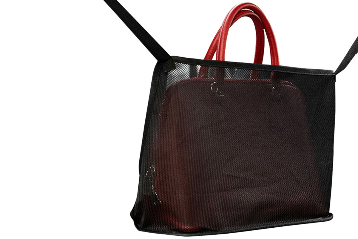 Car Net Pocket Handbag Holder Car Mesh Organizer Durable Car Storage Bag Car Seat Back Organizer