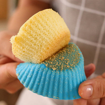 20pcs Reusable Non Stick Silicone Baking Cake Cups Molds Style-1