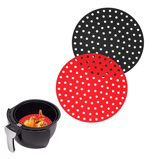 2pcs Air Fryer Liners Reusable Baking Pads Air Fryer Mats Steaming Basket Mats Non-Stick Liners for Air Fryers
